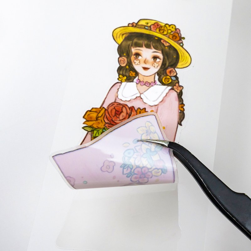 DH Original Designs Pre Cut Matte PET Tapes Stickers For Craft Scrapbook Laptop Phone DIY Cute Girls PET Washi Tape Set