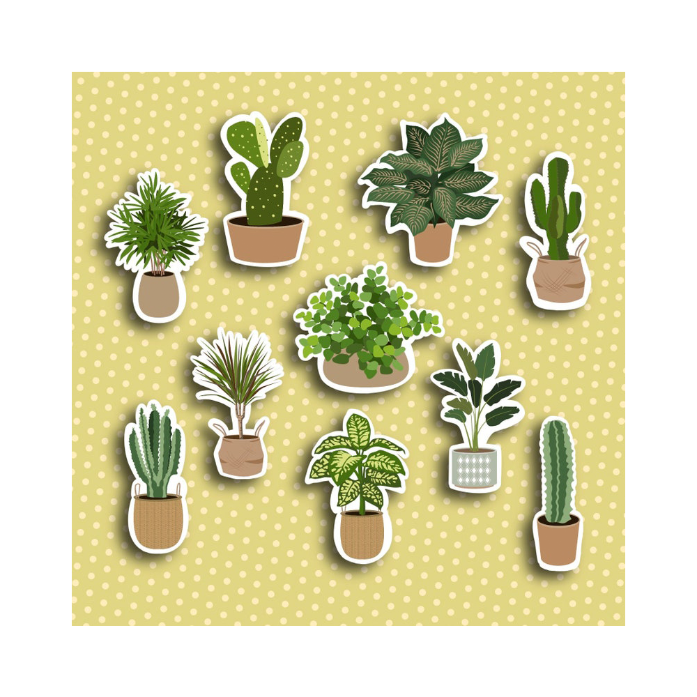 Kawaii Stickers Waterproof Adhesive Cute Cartoon Decorative Custom Vinyl Sticker Sheet