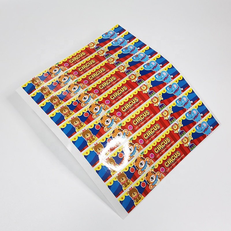 pvc cartoon label sticker