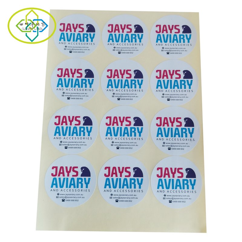 Custom Sticker Die Cut paper Stickers Printing self-adhesiver Company Cartoon Logo