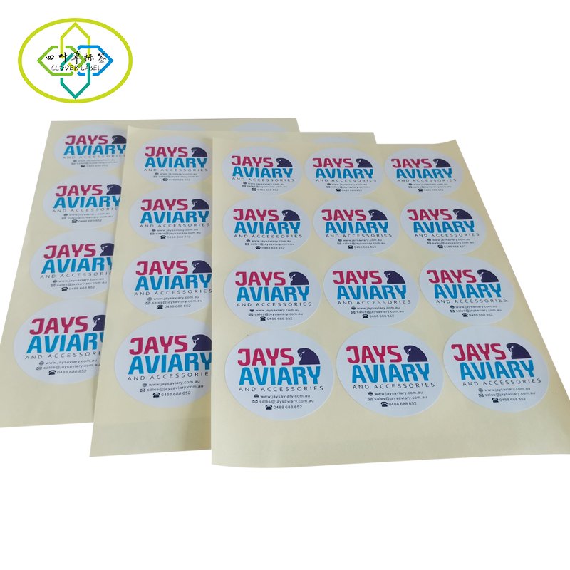 Custom Sticker Die Cut paper Stickers Printing self-adhesiver Company Cartoon Logo