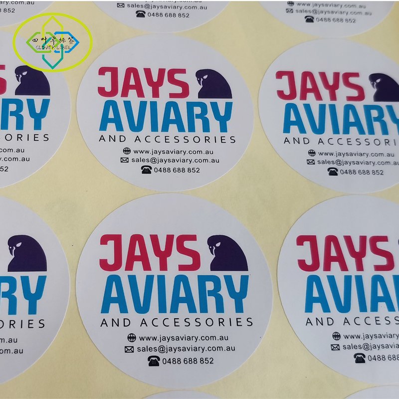 Custom Sticker Die Cut paper Stickers Printing self-adhesiver Company Cartoon Logo