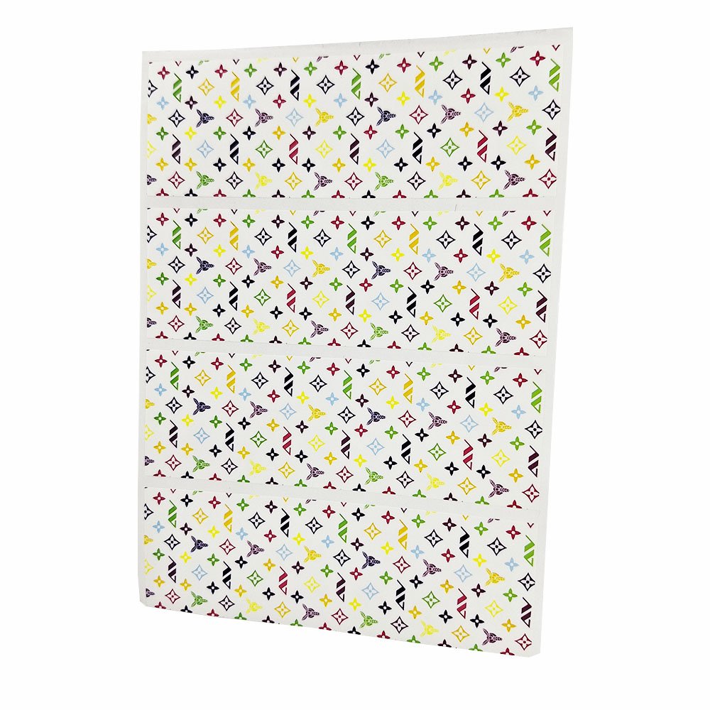 Custom printing cute logo hot stamping waterproof sticker paper bottle packaging label