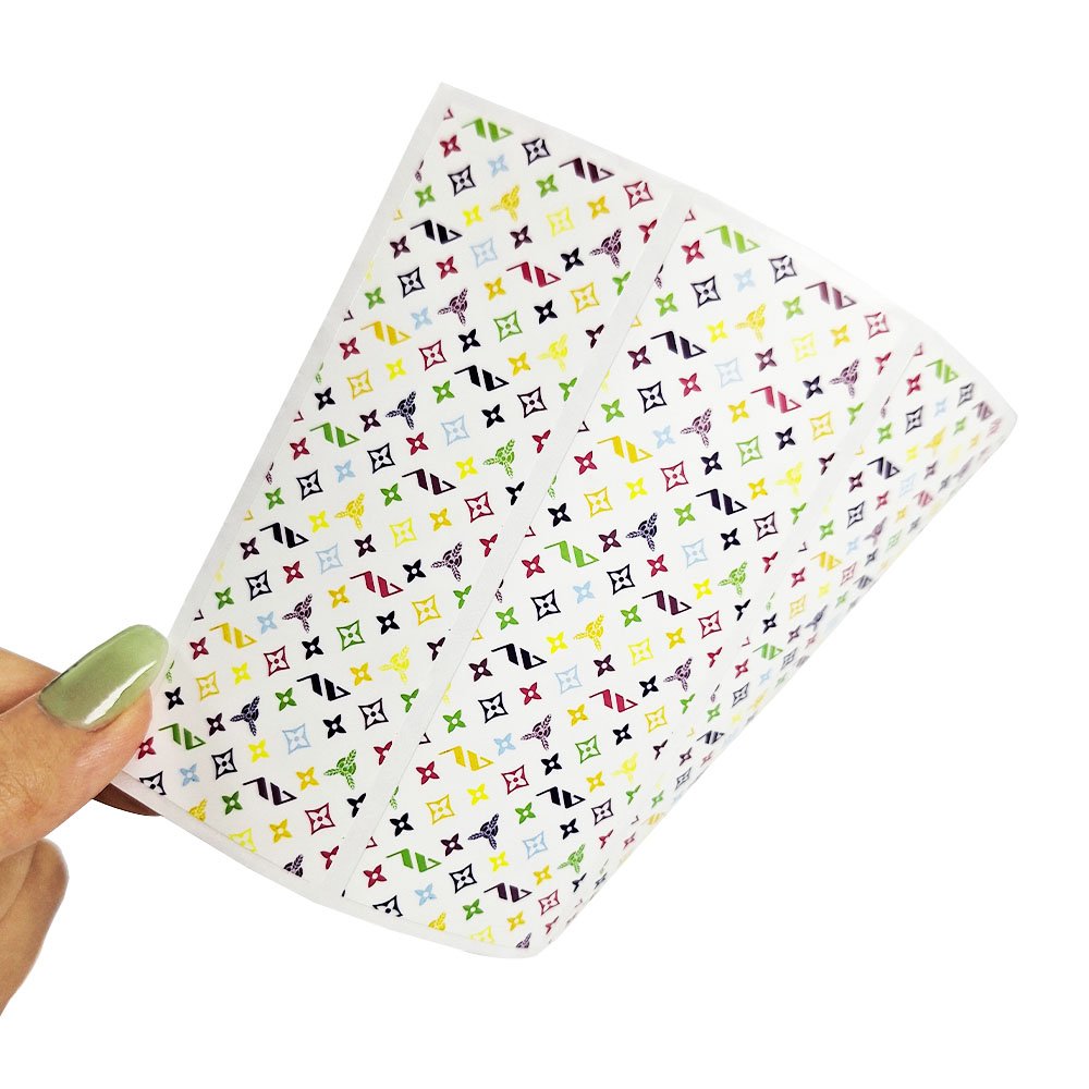 Custom printing cute logo hot stamping waterproof sticker paper bottle packaging label