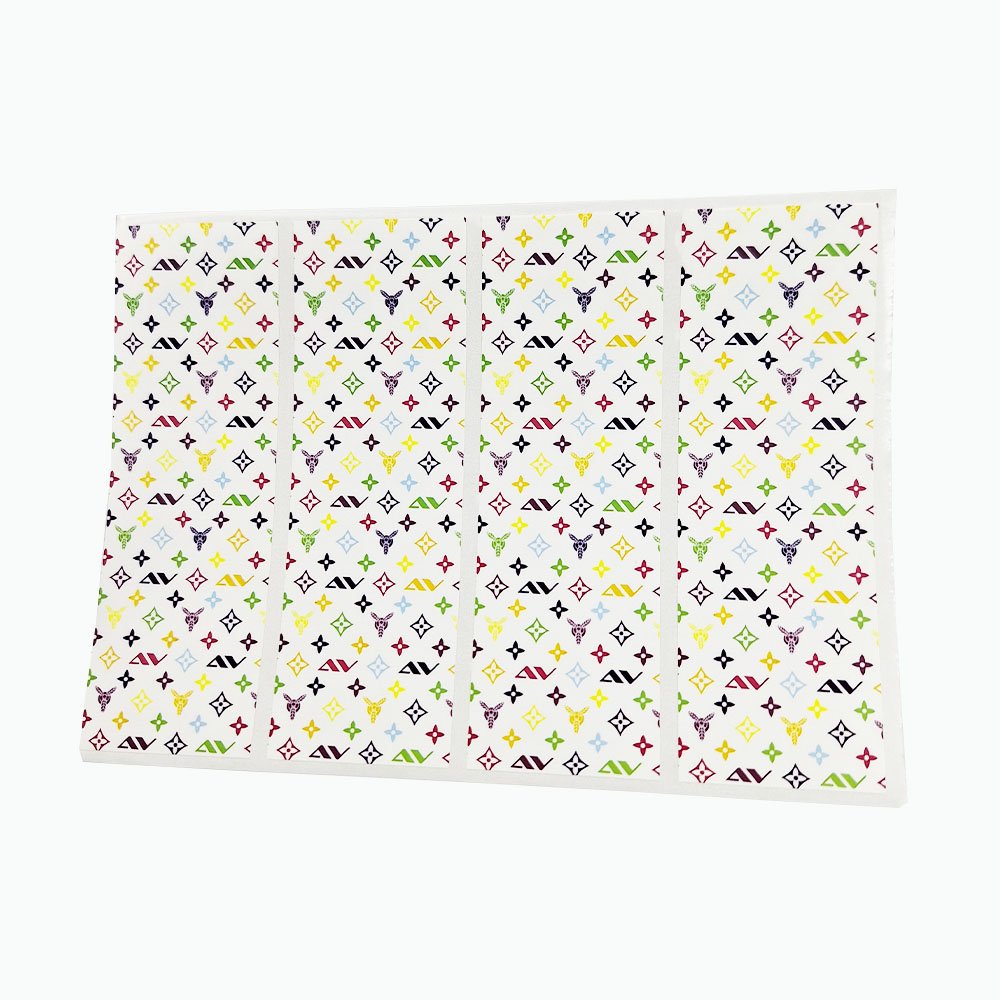 Custom printing cute logo hot stamping waterproof sticker paper bottle packaging label