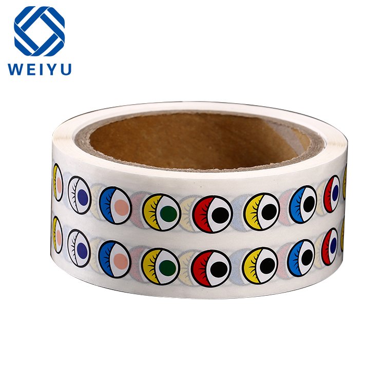 New Design 3d Eye Decal Cute Cartoon Sticker Pvc Eye Stickers for Kids