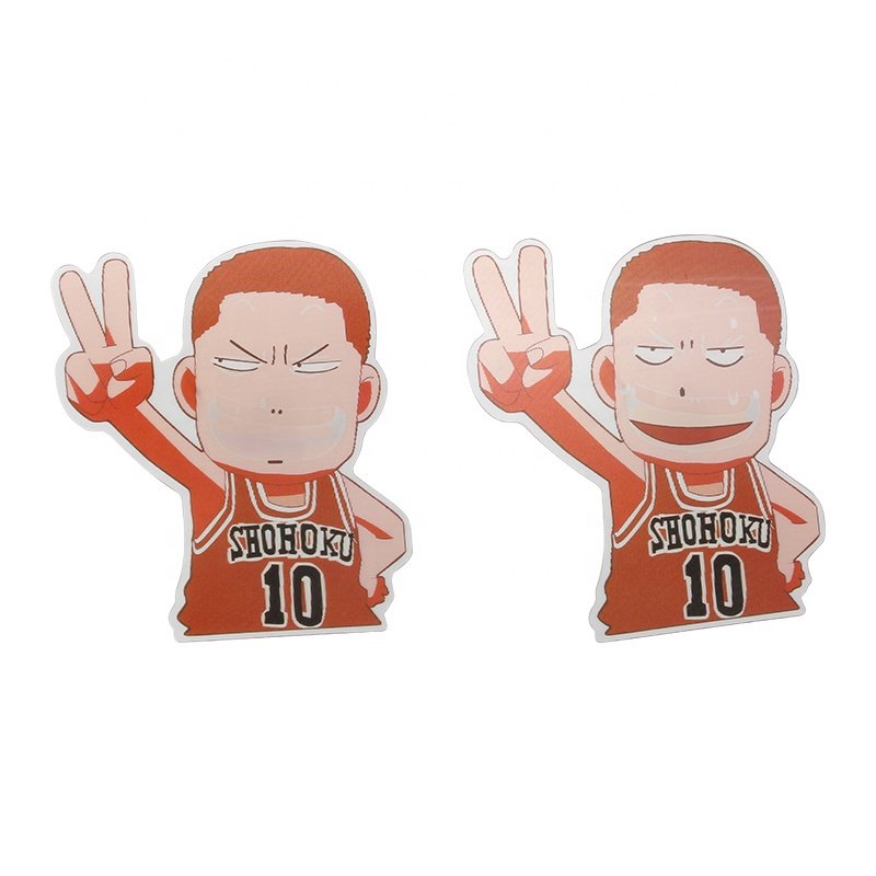 2023 new produce cartoon 3D motion sticker anime lenticular sticker car die cut stickers anime