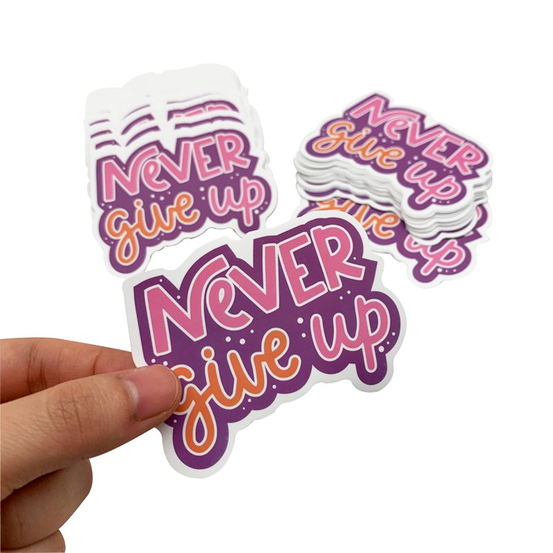 Custom Logo Die Cut Printable Vinyl Special-Shaped Cartoon Stickers For Luggage Cup Decoration