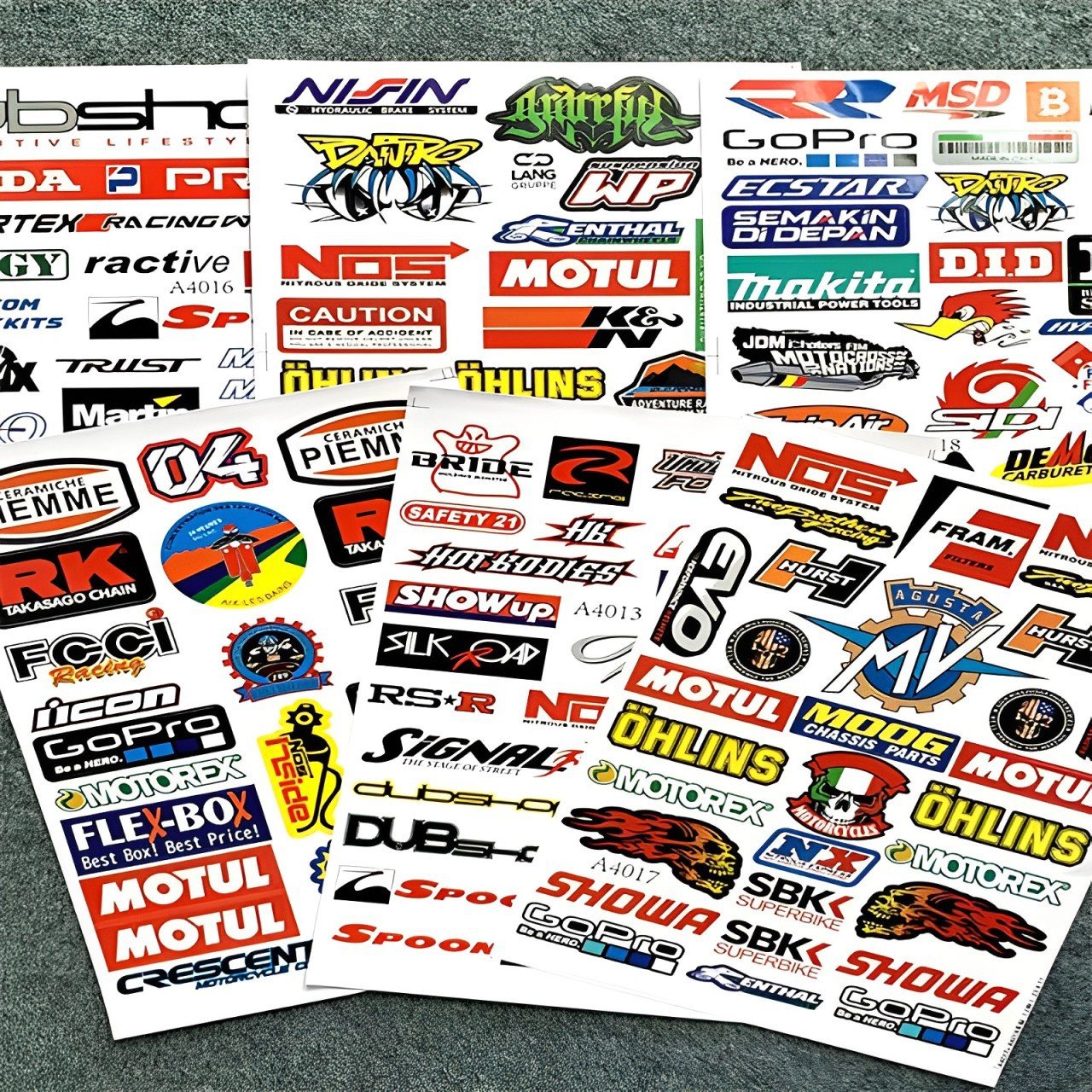 Customized Motorcycle helmet Stickers Creative Cartoon Waterproof Adhesive Decorative Motorcycle Sticker for Skateboards