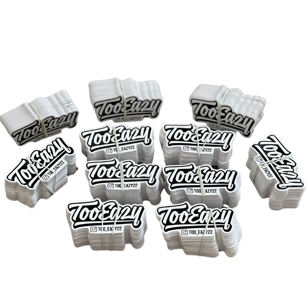 UV Printing Company Logo Label Stickers Custom Outdoor Waterproof Adhesive Vinyl PVC Cartoon for Bumper Stickers