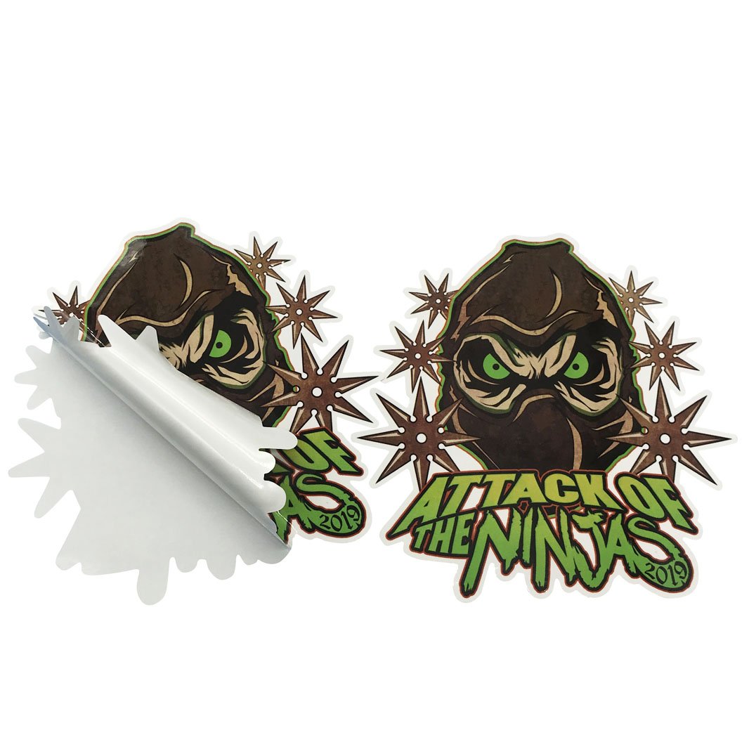 Self-adhesive Glossy Vinyl Die Cut Sticker Back Side Printing LOGO Cartoon Individually Stickers