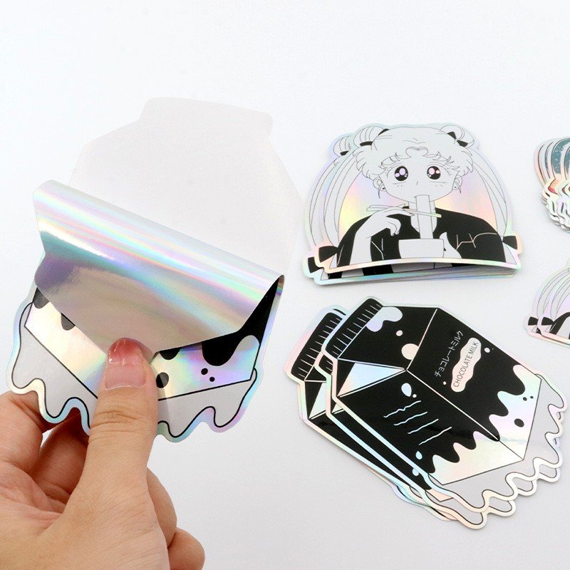 Gold Supplier Custom Design Personalized Logo Self Adhesive PVC Holographic Cartoon Die Cut Sticker