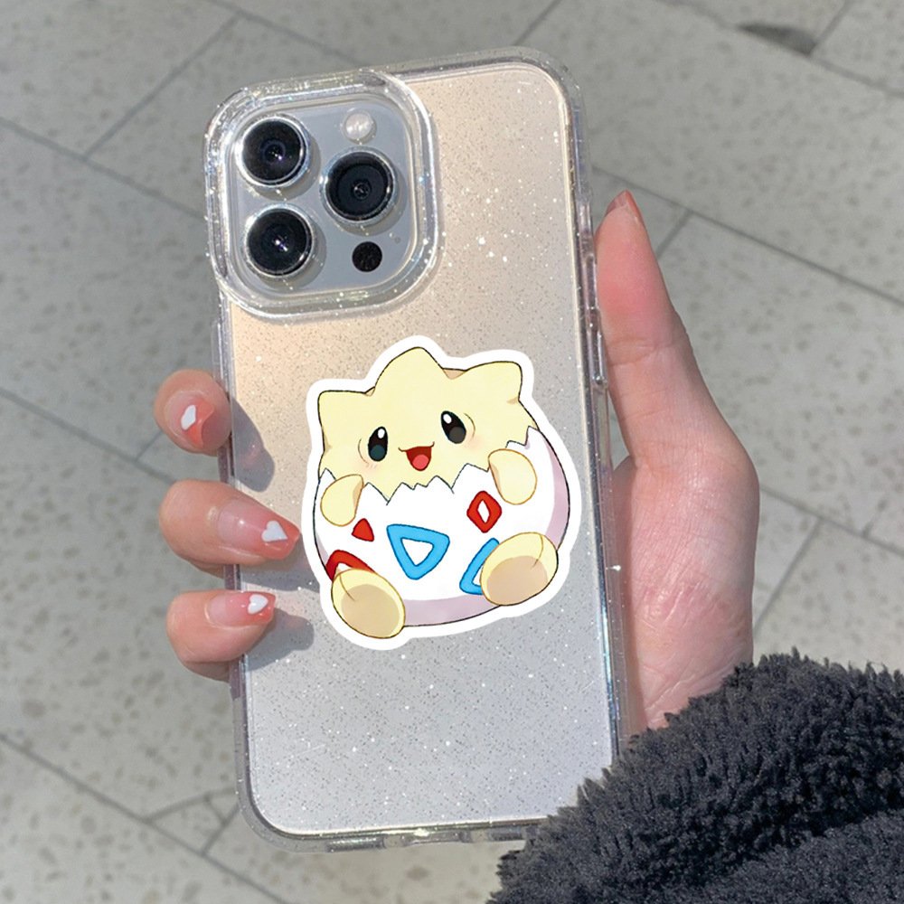 100Pcs Cute Classical Japan Cartoon Poke Mon Pikachu Stickers For Water Bottle Cup Laptop Luggage Guitar Diy Decorative