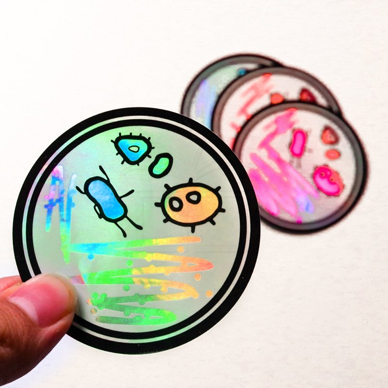 Cartoon Adhesive Funny Holographic Stickers A4 3m Vinyl Weed Matte Reusable Sticker Pack Custom Kiss Cut Vinyl Sticker Sheet