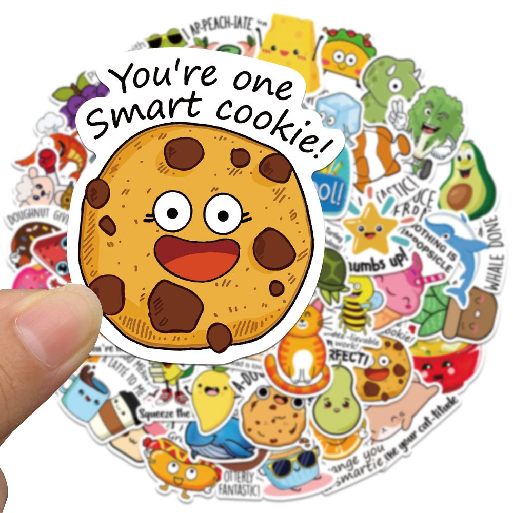 Colorful Printing Custom Round Animals Sticker Roll Kawaii Cute Children Cartoon Paper Stickers For Kids