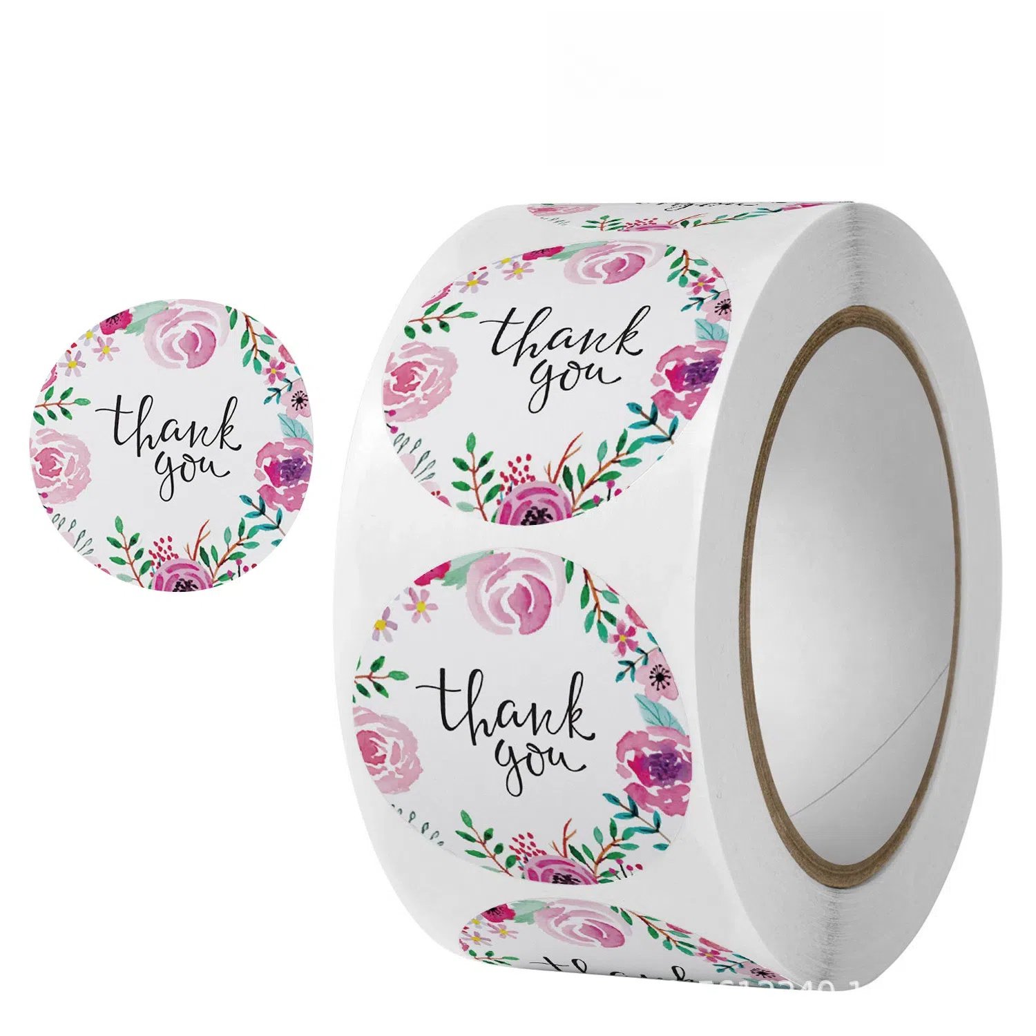 Custom Bakery Brand Logo Circle Packaging Sticker Printing Self Adhesive Vinyl Waterproof Food Round Sealing Label Sticker Roll