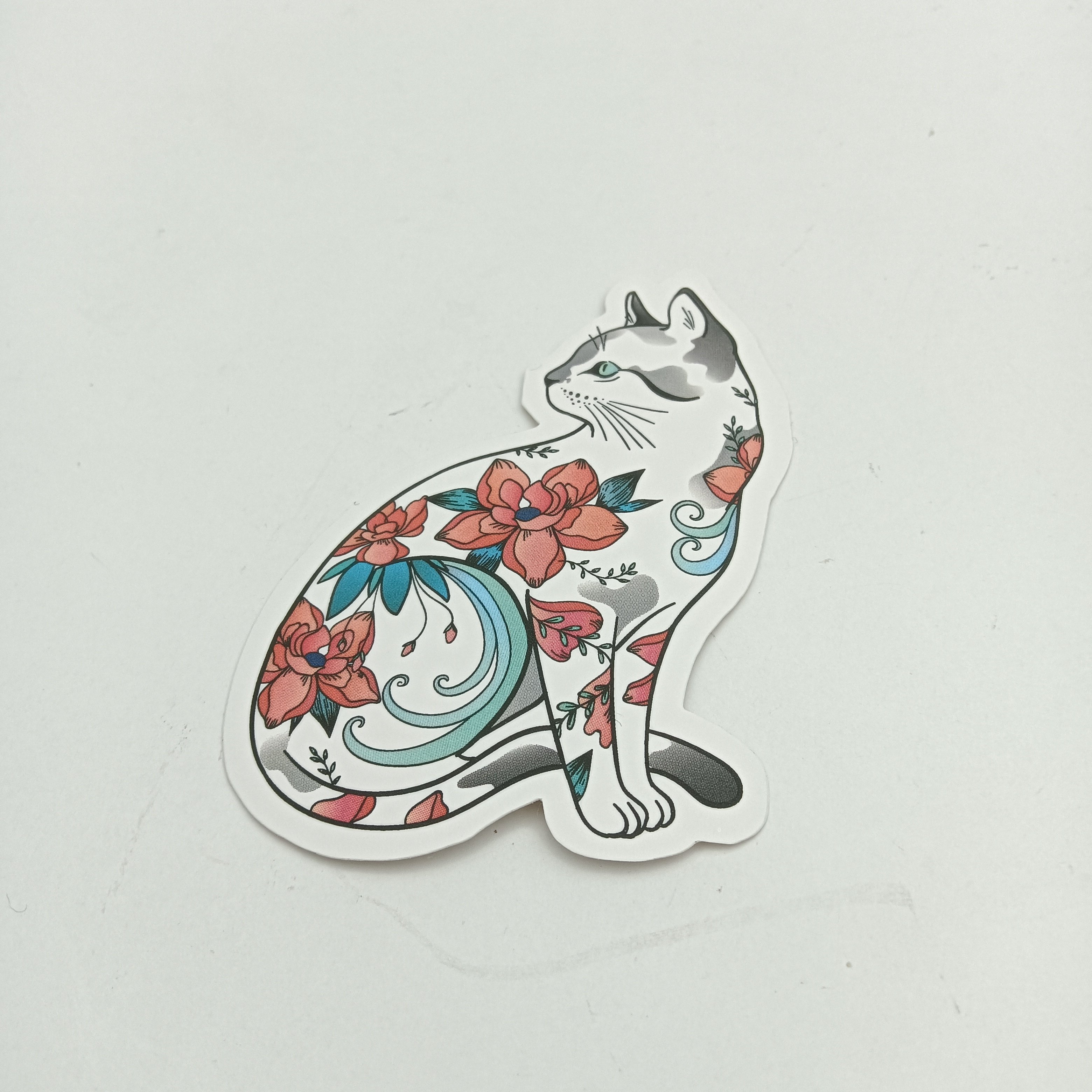 Custom Cute Label Custom stickers Packaging stickers Vinyl cartoon Label Die Cut Label Cat Cow sticker