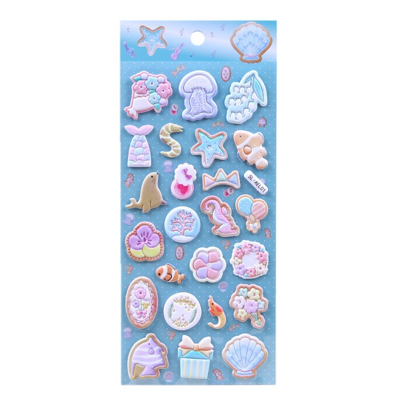 BSCI/SMETA factory custom adhesive puffy cartoon stickers