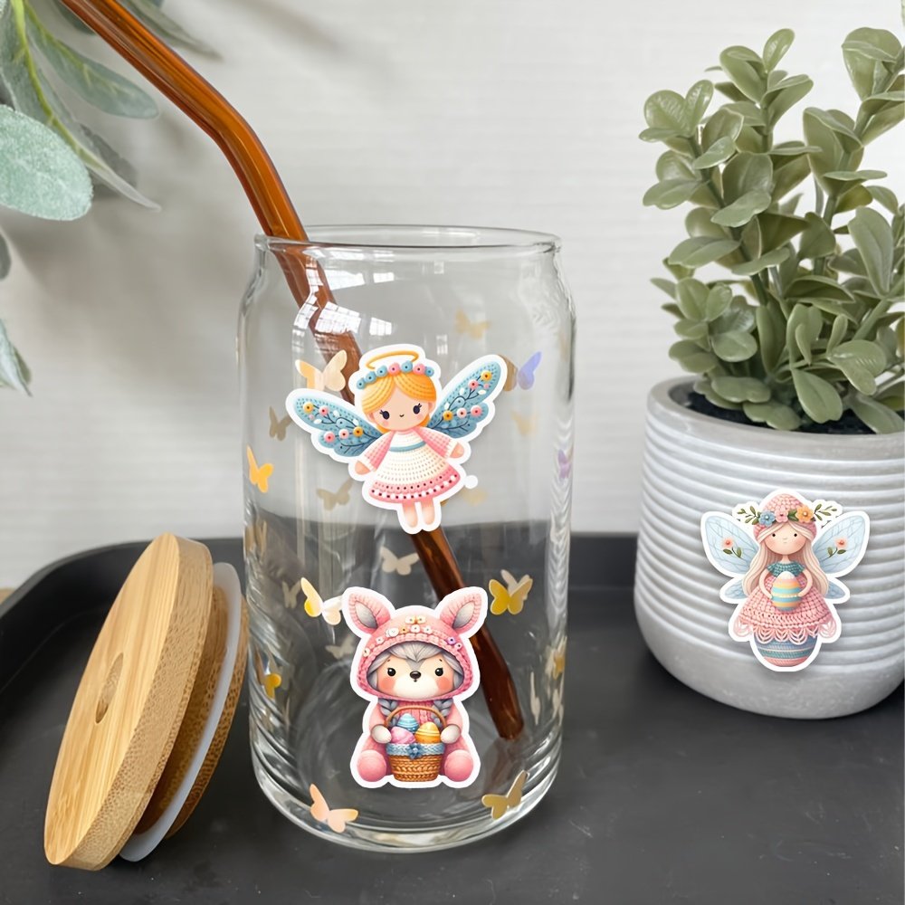 Wholesale Custom Rabbit Easter Cartoon Stickers Kawaii Scrapbooking 44 pcs DIY Crafts Decoration Journal Envelope Bunny Decals