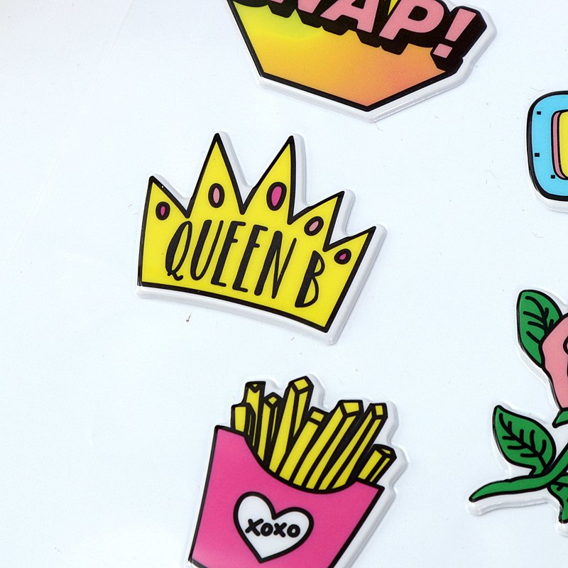 custom thick vinyl eva sheet pvc puff 3d foam cartoon puffy letter stickers for kids