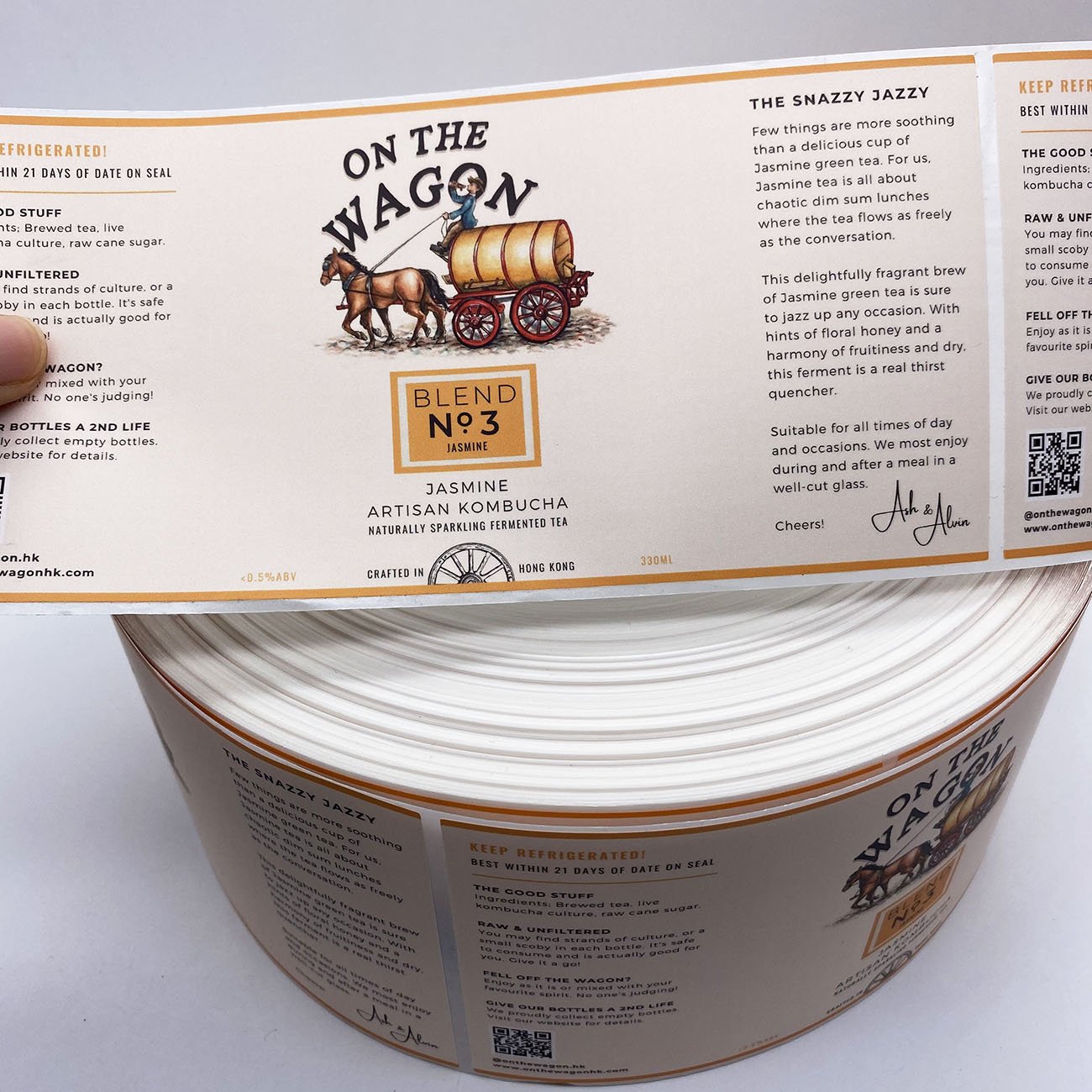 Custom Personalized Jar Adhesive Vinyl Waterproof Stickers Individual Die Cut Logo Label for Promotion Cartoon Sticker