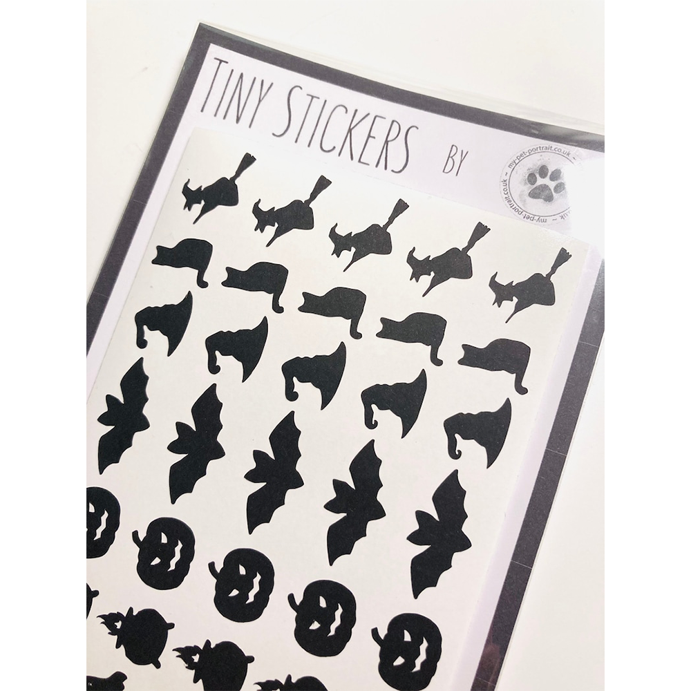Cartoon Sticker Custom Halloween Festival Kiss Cut Black Pumpkin Decorative Cartoons Stickers
