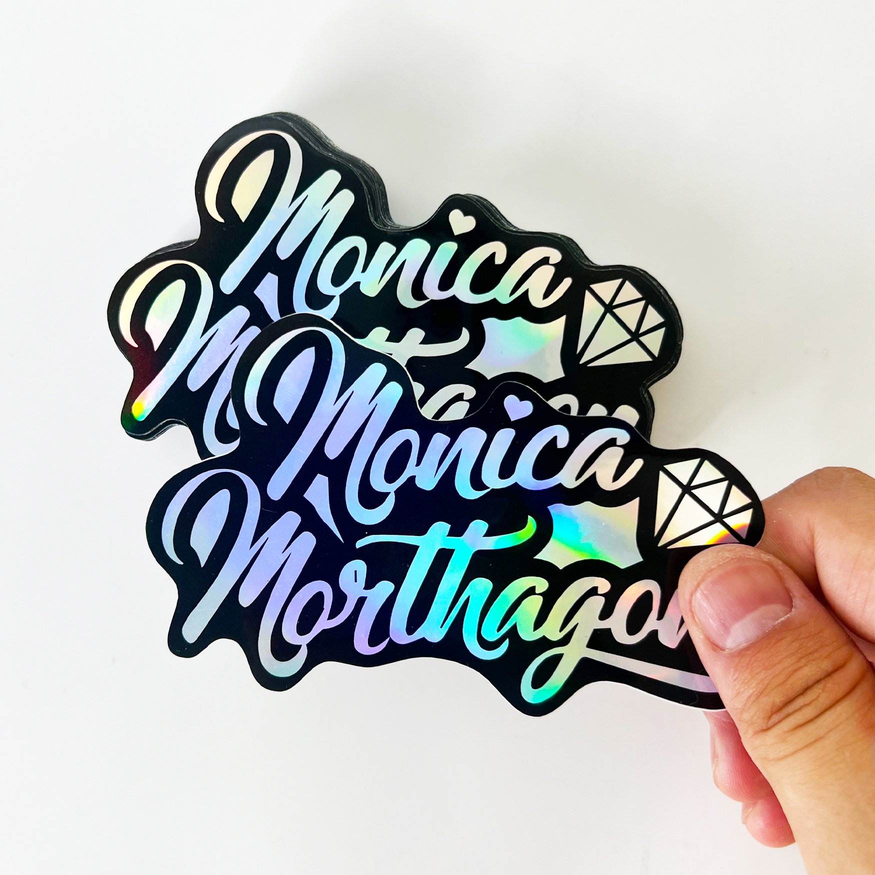 Custom UV Resist Waterproof Adhesive Holographic PVC Vinyl Labels Laptop Bottle Stickers Pack With Logo Cartoon Die Cut Sticker