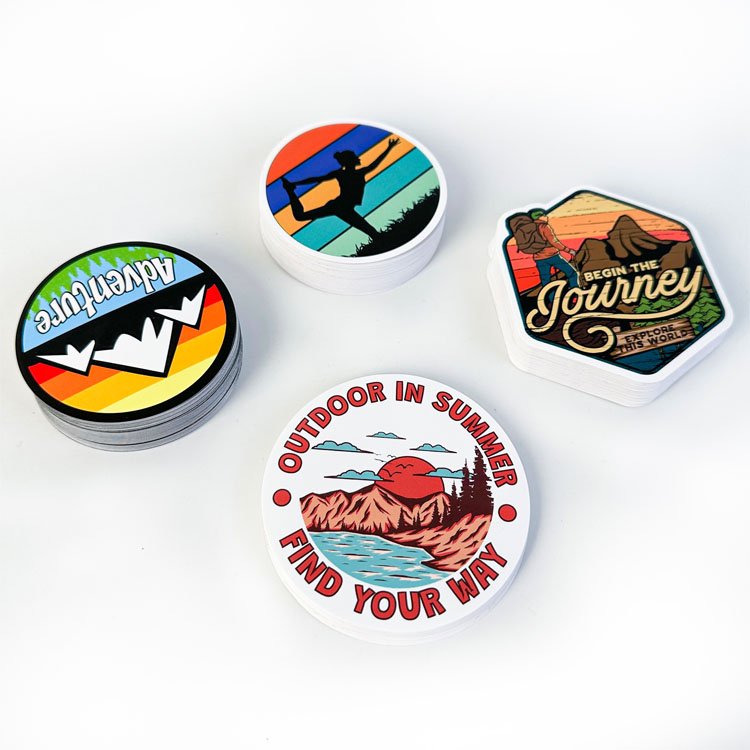 UV Resist Outdoor Waterproof Sticker Sheets Car Stickers Print Logo Vinyl PVC Labels Custom Holographic Die Cut Stickers