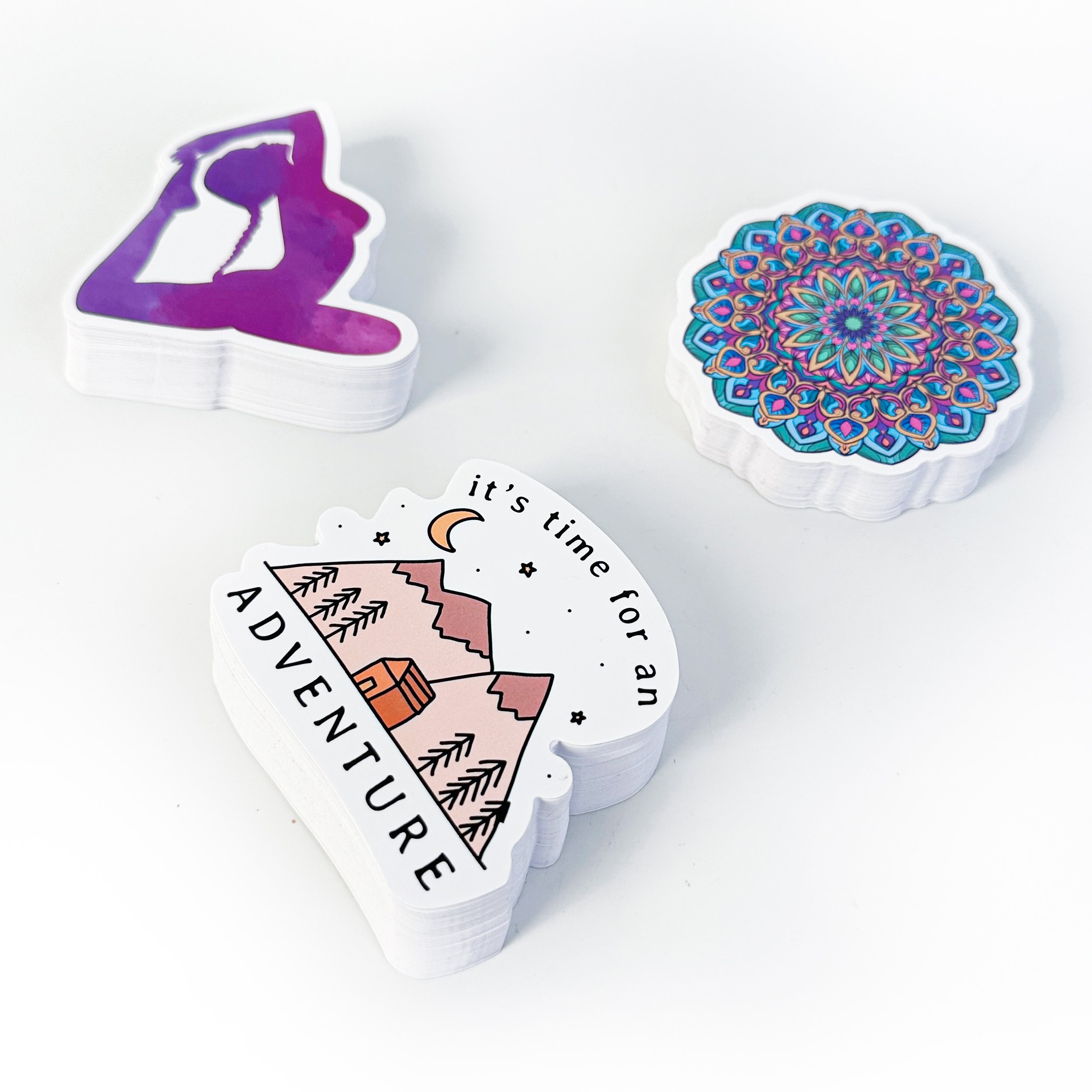 UV Resist Outdoor Waterproof Sticker Sheets Car Stickers Print Logo Vinyl PVC Labels Custom Holographic Die Cut Stickers