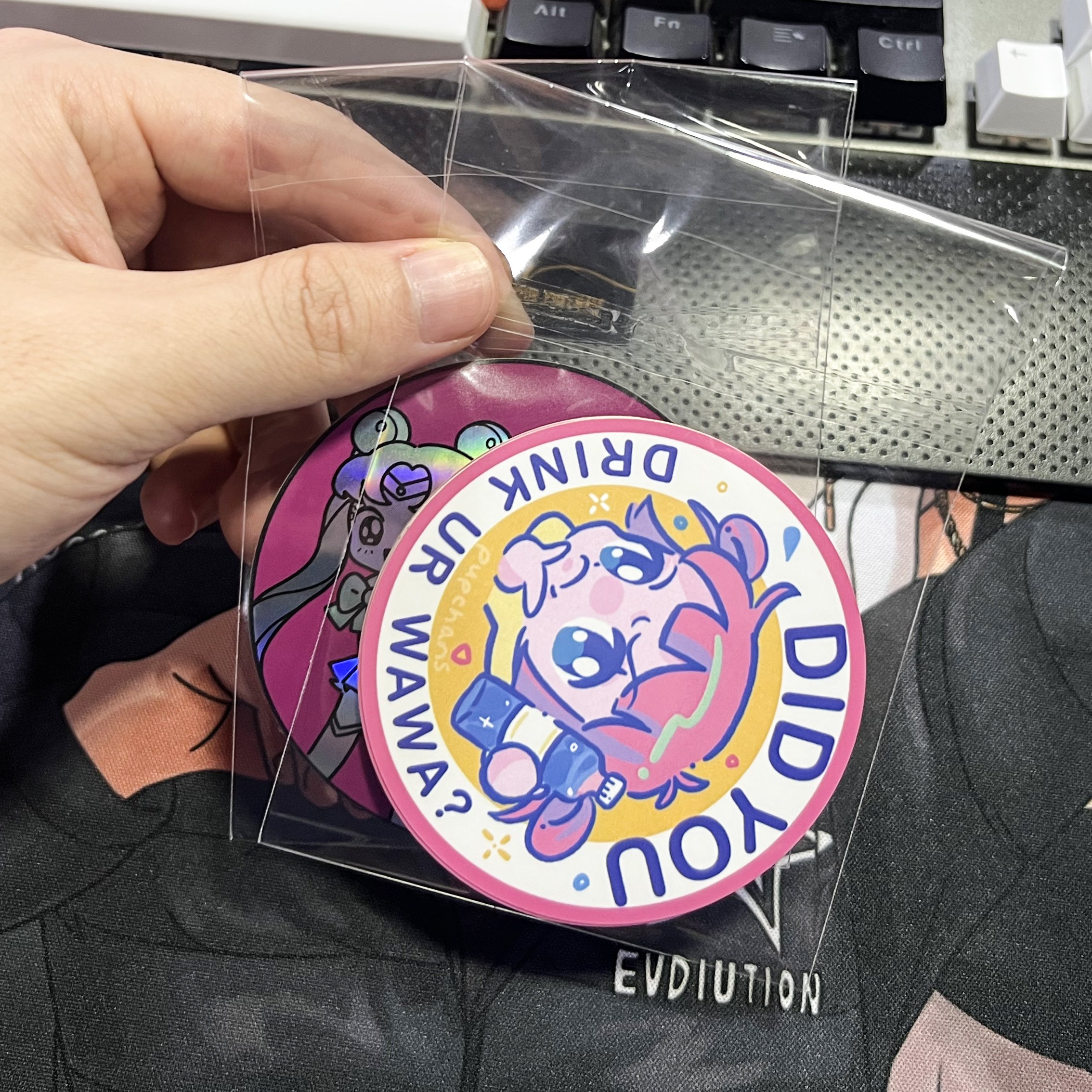 Can Add Logo UV Resist Printed Waterproof Durable Vinyl PVC Decorative Die Cut Custom Cute Cartoon Logo Sticker Custom Stickers