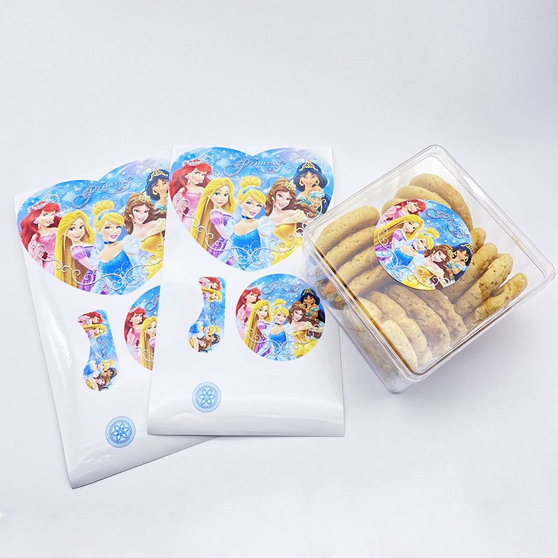 A4 A5 full color printing custom logo intricate designs cartoon vinyl sticker special-shaped kiss cut sticker sheets
