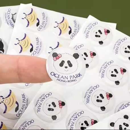Custom 3D Epoxy Resin Dome Gel Clear Adhesive Cartoon Stickers For Nail Clippers Labels