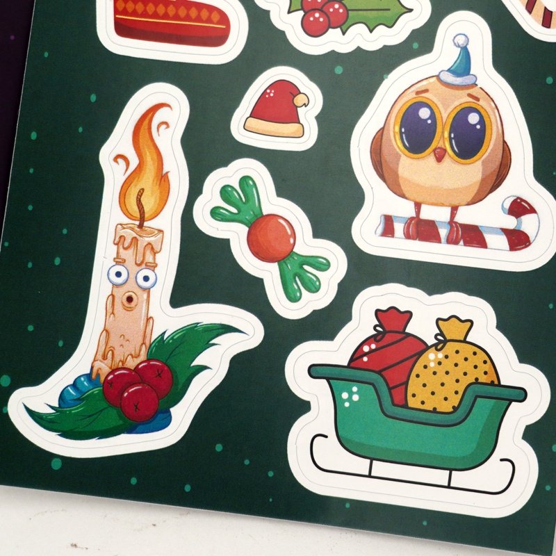 2023 custom printed logo Hot Selling Cartoon Waterproof Die Cut Vinyl Sticker for packaging sticker pack