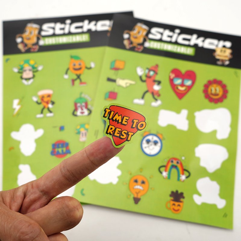 2023 custom printed logo Hot Selling Cartoon Waterproof Die Cut Vinyl Sticker for packaging sticker pack