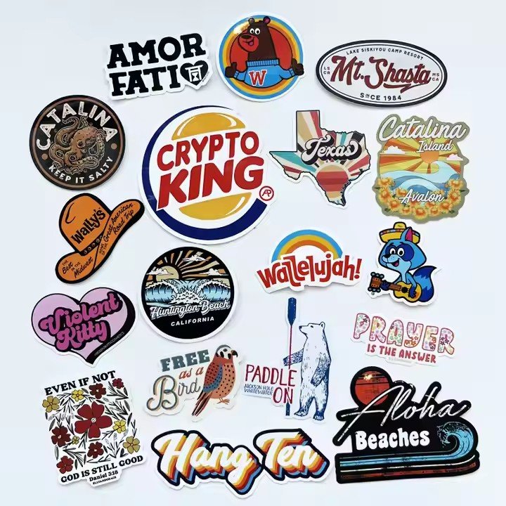 High Quality Strong Selt-adhesive Waterproof Product Packing Vinyl Sticker Custom Logo Label Stickers