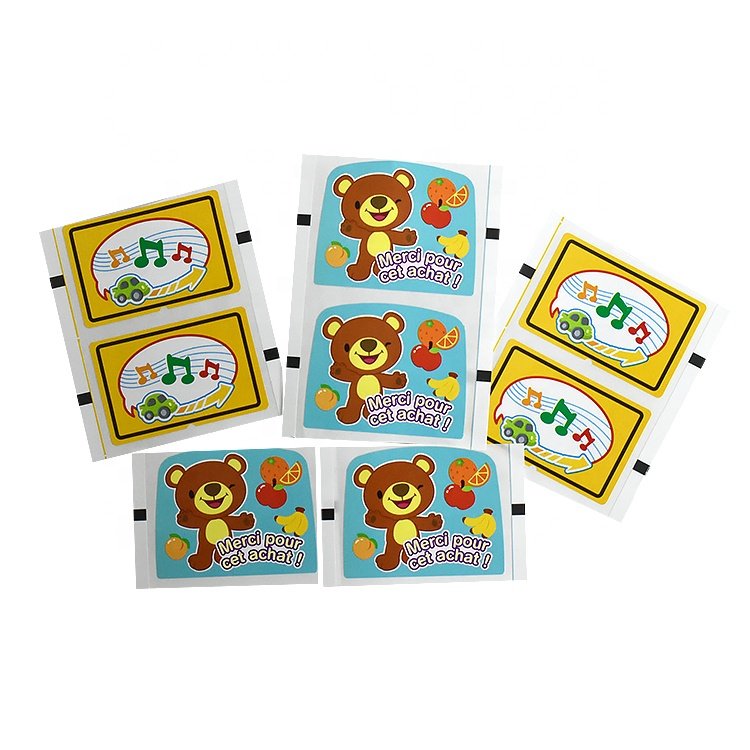Custom Cartoon sticker Roll Printed Adhesive toy label For kids