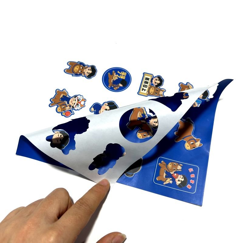 High Quality Cartoon Sticker Personalized Private Waterproof Adhesive Vinyl Label Logo Cartoon Kiss Cut Sticker paper