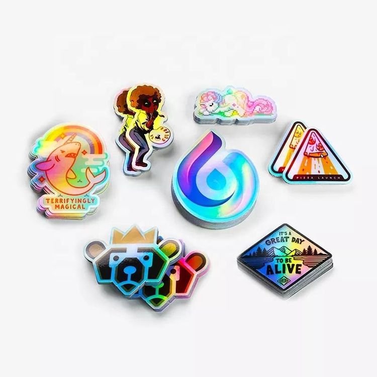 CS CUSTOM Die Cut Vinyl Stickers Printing Adhesive Pvc Label Company Logo Design Cartoon Froster Stickers
