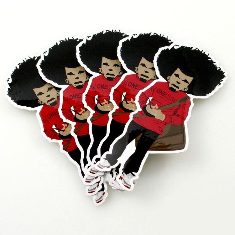 CS CUSTOM Die Cut Vinyl Stickers Printing Adhesive Pvc Label Company Logo Design Cartoon Froster Stickers