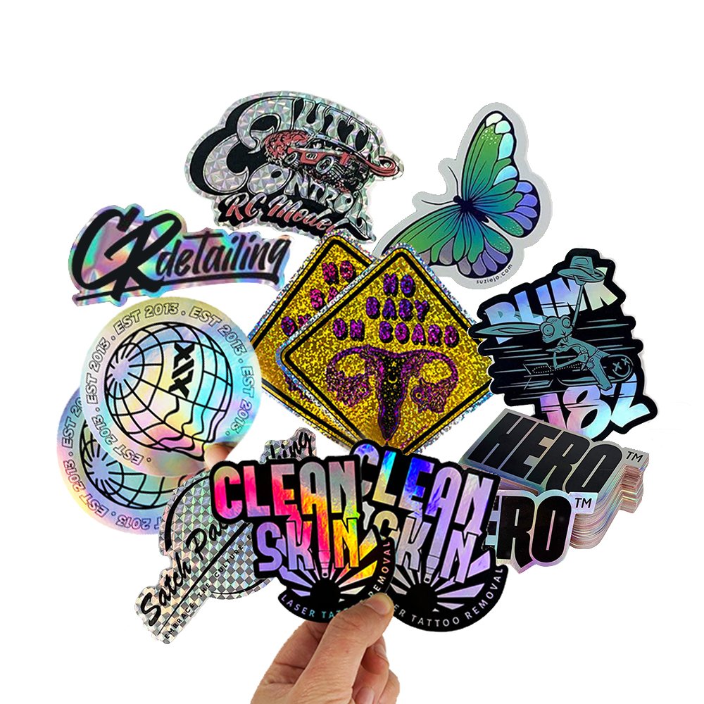 CS CUSTOM Die Cut Vinyl Stickers Printing Adhesive Pvc Label Company Logo Design Cartoon Froster Stickers
