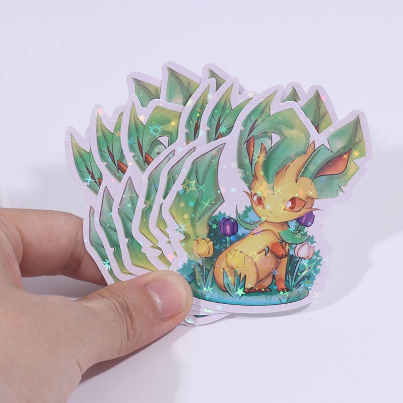 Custom transparent clear Printing 50 Sheets Anime Demon Slayer Kimetsu no Yaiba Cartoon Lenticular Sticker