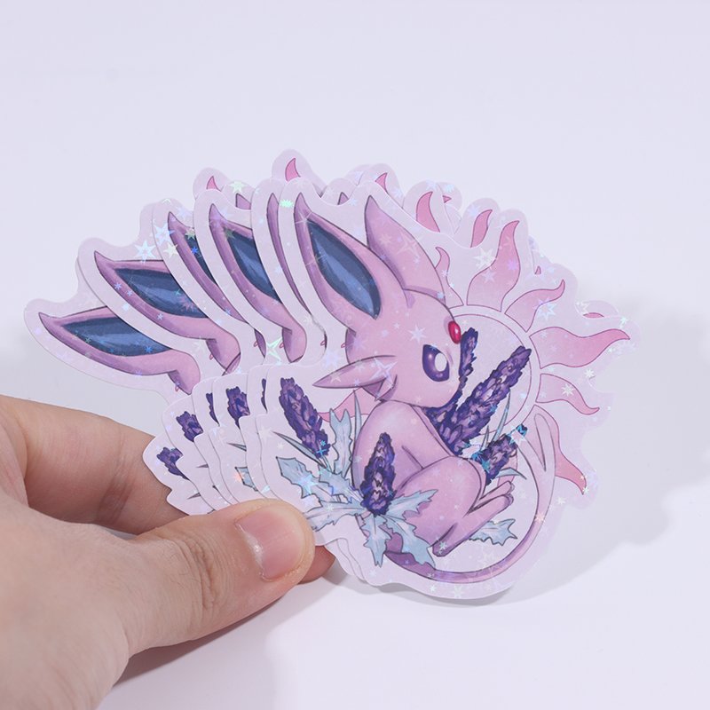 Custom transparent clear Printing 50 Sheets Anime Demon Slayer Kimetsu no Yaiba Cartoon Lenticular Sticker