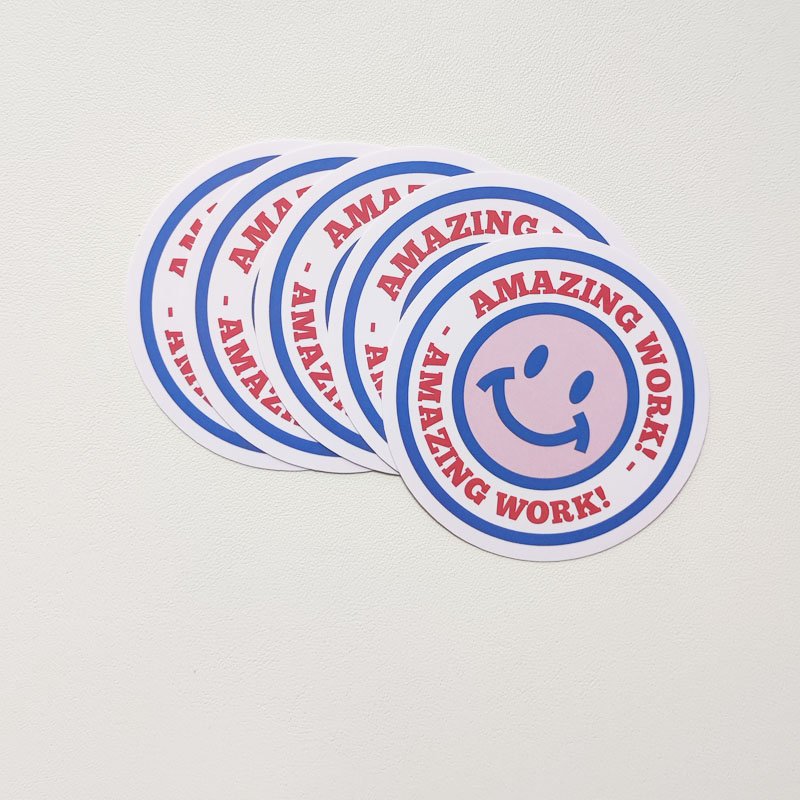 Custom Adhesive Vinyl Waterproof Stickers Die Cut Logo Label Cartoon Sticker