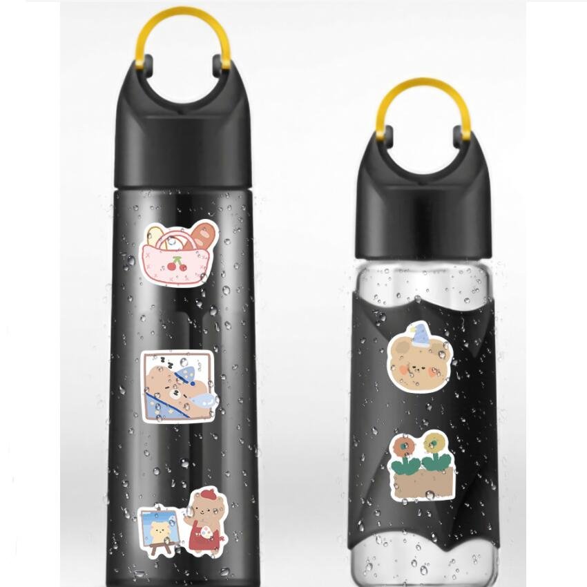 anime cartoon sticker pack pink stickers for water bottle