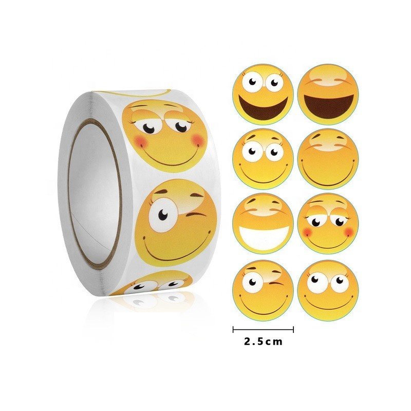 KYW Self Adhesive Custom Printing Vinyl Cute Cartoon Different Shapes Paper Logo Sticker Basketball Roll Label
