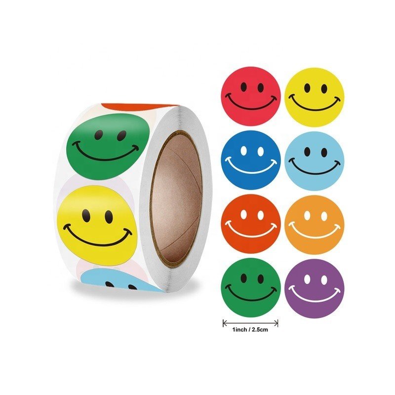 KYW Self Adhesive Custom Printing Vinyl Cute Cartoon Different Shapes Paper Logo Sticker Basketball Roll Label