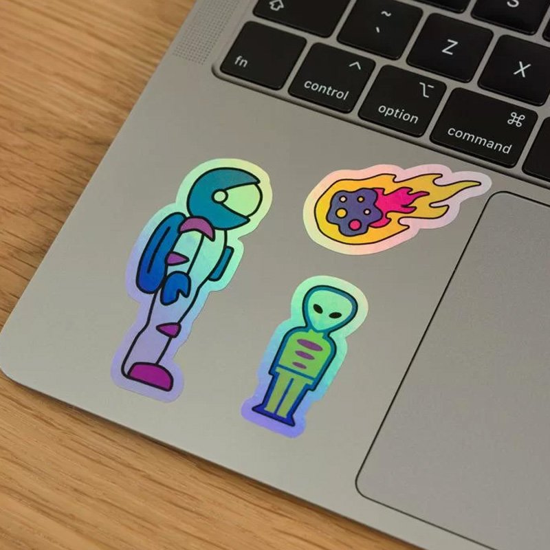 Custom Design Printing Logo Label Shiny Die Cutting sticker Sheet Self Adhesive Waterproof Vinyl Die Cut sticker For Promotion