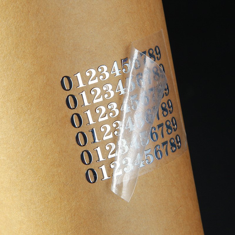 Custom crystal sticker Metal transfer label logo Separate self-adhesive label lettering gold stamping sticker Metal label UV