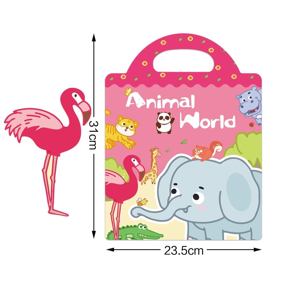 Children's Reusable Space Style Jelly Sticker book Cartoon DIY PVC Gel Stickers for Education Travel Washable Printed Kids' Toys