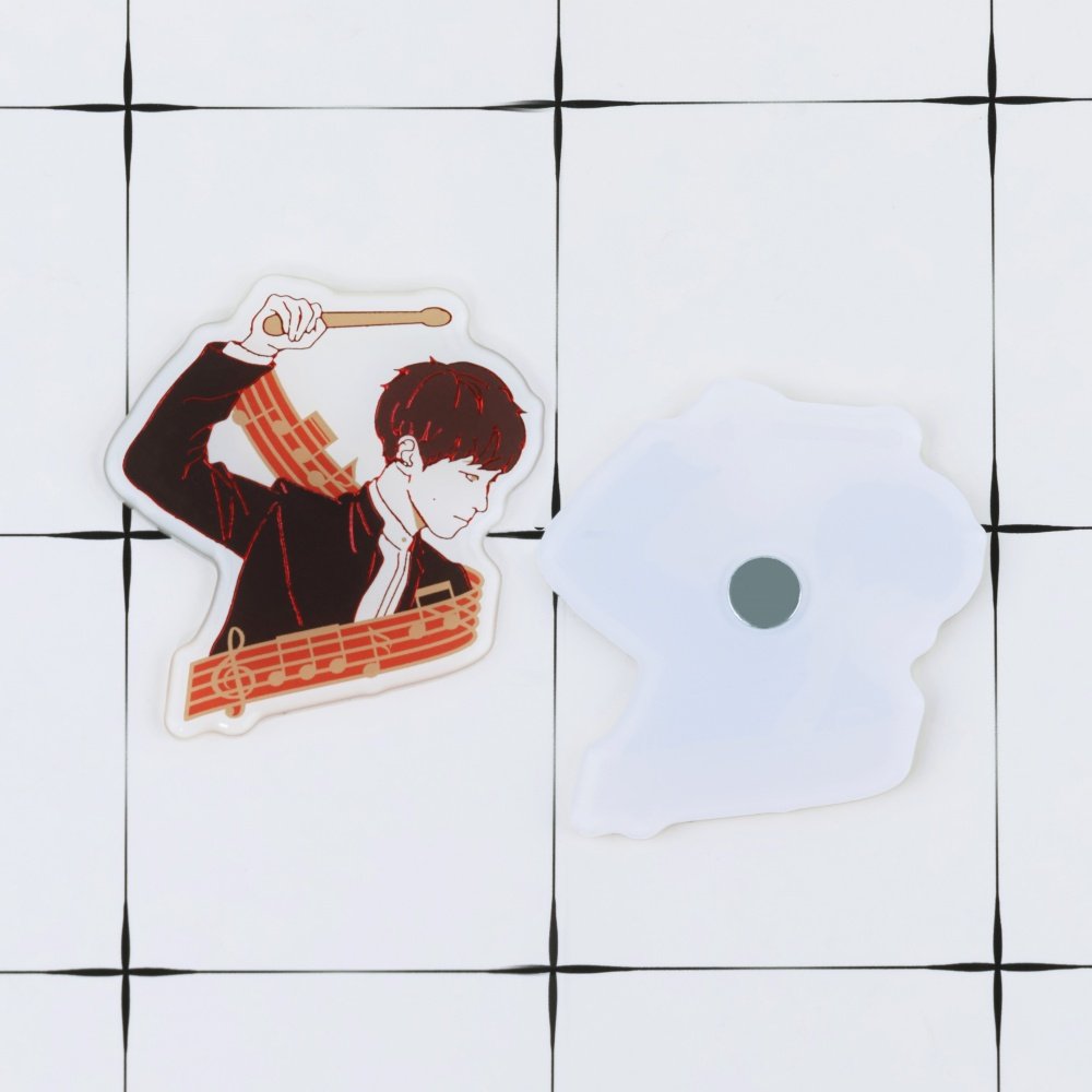 Wholesale Custom Promotional Gift Epoxy Plastic Acrylic Magnetic Stickers Cartoon Idol Kpop Anime Fridge Refrigerator Magnet